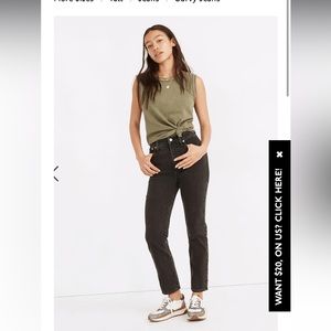 Madewell tall curvy, perfect vintage, Jean
